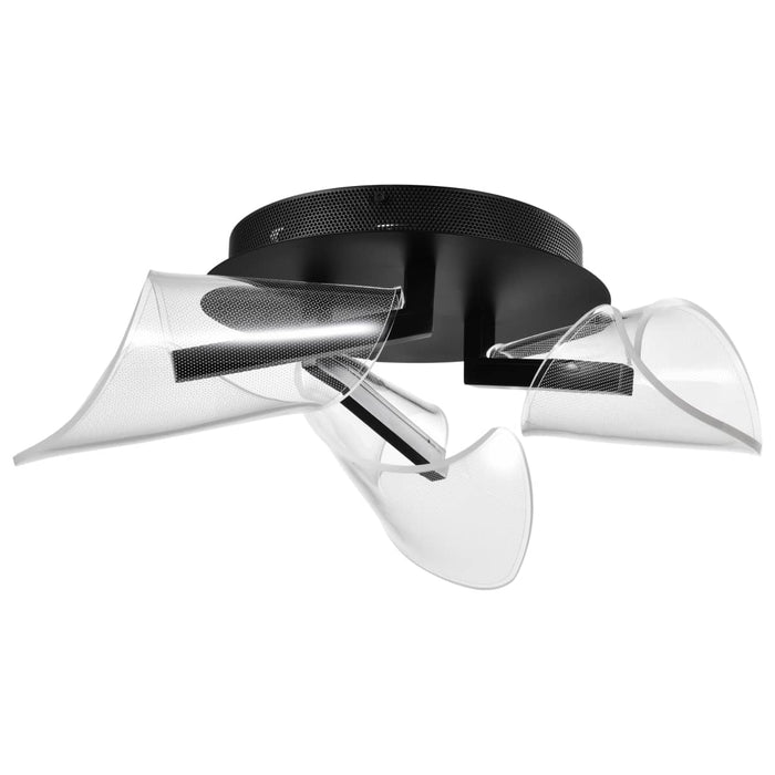 Flush Mount Nuvo 62-2284 Sedona - 22 Inch LED Flush Mount - Matte Black - Silk Screened Acrylic Lens Nuvo
