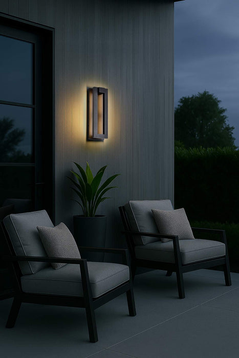 Sconce Nuvo 62-2301 Crew - 32 Watt - 15 Inch LED Outdoor Sconce - Sand Black Finish Nuvo