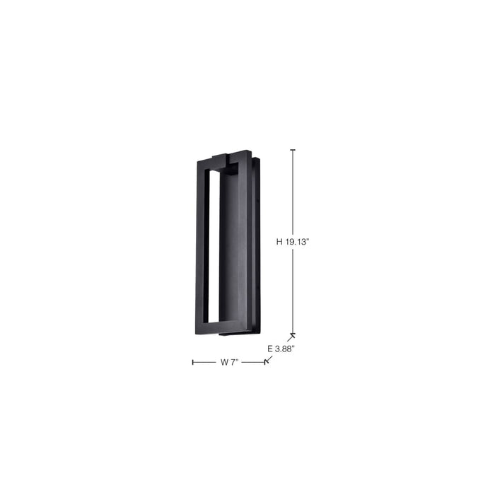 Sconce Nuvo 62-2302 Crew - 40 Watt - 19 Inch LED Outdoor Sconce - Sand Black Finish Nuvo