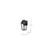 Wall Lantern Nuvo 62-2310 Colt - 10 Watt - LED Small Outdoor Lantern - Matte Black Finish Nuvo