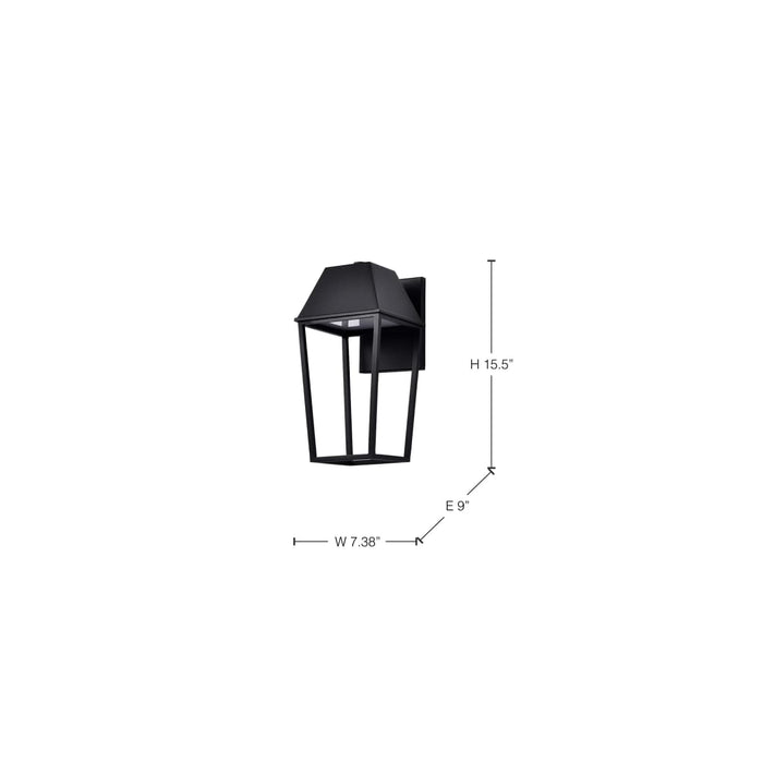 Wall Lantern Nuvo 62-2311 Colt - 10 Watt - LED Medium Outdoor Lantern - Matte Black Finish Nuvo