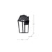 Wall Lantern Nuvo 62-2312 Colt - 10 Watt - LED Large Outdoor Lantern - Matte Black Finish Nuvo
