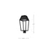 Post Lantern Nuvo 62-2313 Colt - 10 Watt - LED Outdoor Post Lantern - Matte Black Finish Nuvo