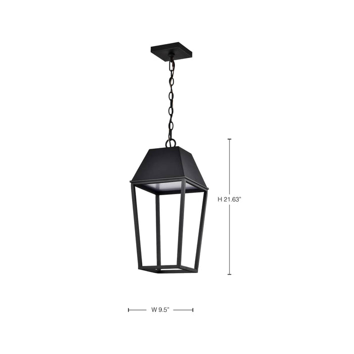 Pendant Nuvo 62-2314 Colt - 10 Watt - LED Hanging Pendant - Matte Black Finish Nuvo