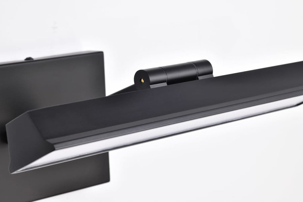 Vanity Nuvo 62-2320 Hazel - 1 Foot LED Picture Light - 3 CCT Selectable - Black Finish - Acrylic Lens Nuvo
