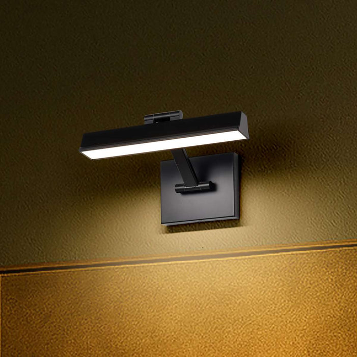 Vanity Nuvo 62-2320 Hazel - 1 Foot LED Picture Light - 3 CCT Selectable - Black Finish - Acrylic Lens Nuvo