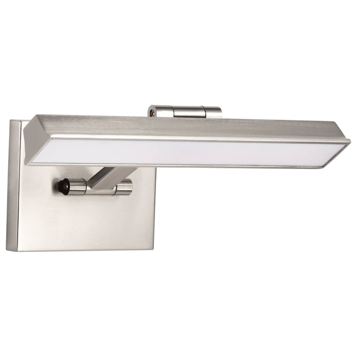 Vanity Nuvo 62-2321 Hazel - 1 Foot LED Picture Light - 3 CCT Selectable - Brushed Nickel Finish - Acrylic Lens Nuvo