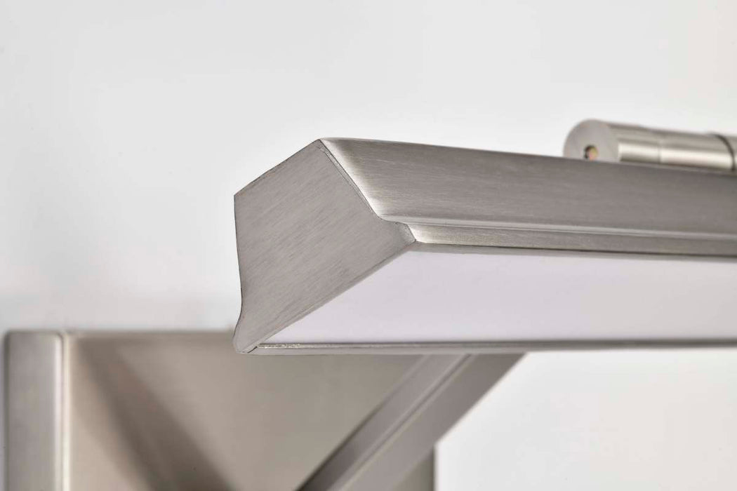 Vanity Nuvo 62-2321 Hazel - 1 Foot LED Picture Light - 3 CCT Selectable - Brushed Nickel Finish - Acrylic Lens Nuvo