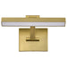 Vanity Nuvo 62-2322 Hazel - 1 Foot LED Picture Light - 3 CCT Selectable - Vintage Brass Finish - Acrylic Lens Nuvo