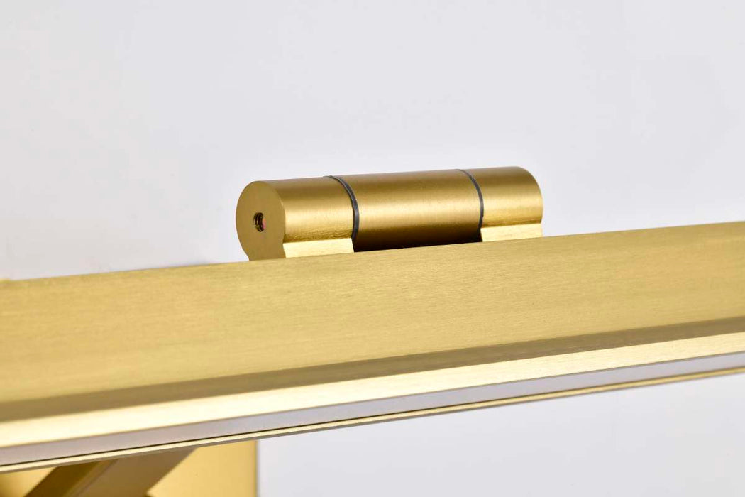Vanity Nuvo 62-2322 Hazel - 1 Foot LED Picture Light - 3 CCT Selectable - Vintage Brass Finish - Acrylic Lens Nuvo