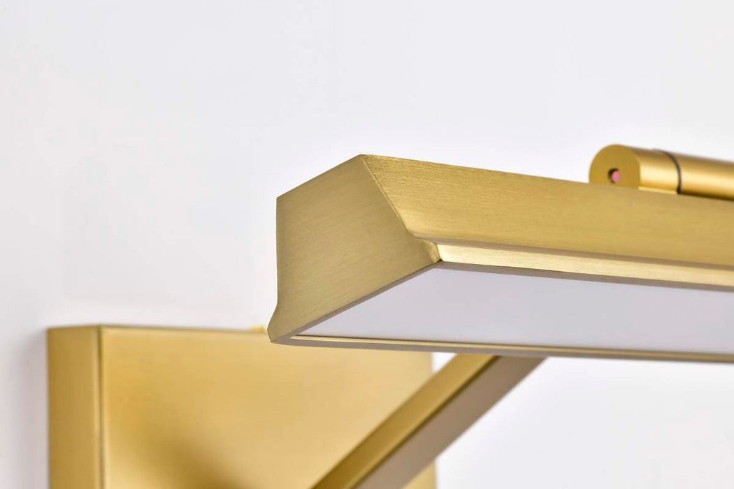 Vanity Nuvo 62-2322 Hazel - 1 Foot LED Picture Light - 3 CCT Selectable - Vintage Brass Finish - Acrylic Lens Nuvo