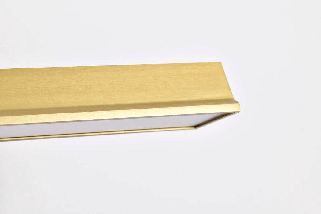 Vanity Nuvo 62-2322 Hazel - 1 Foot LED Picture Light - 3 CCT Selectable - Vintage Brass Finish - Acrylic Lens Nuvo