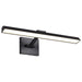 Vanity Nuvo 62-2325 Hazel - 2 Foot LED Picture Light - 3 CCT Selectable - Black Finish - Acrylic Lens Nuvo