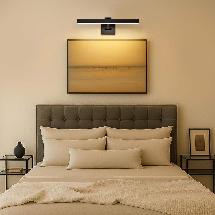 Vanity Nuvo 62-2325 Hazel - 2 Foot LED Picture Light - 3 CCT Selectable - Black Finish - Acrylic Lens Nuvo