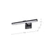 Vanity Nuvo 62-2325 Hazel - 2 Foot LED Picture Light - 3 CCT Selectable - Black Finish - Acrylic Lens Nuvo
