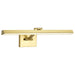 Vanity Nuvo 62-2327 Hazel - 2 Foot LED Picture Light - 3 CCT Selectable - Vintage Brass Finish - Acrylic Lens Nuvo