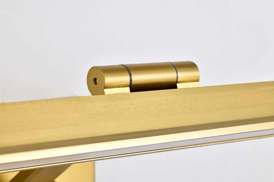 Vanity Nuvo 62-2327 Hazel - 2 Foot LED Picture Light - 3 CCT Selectable - Vintage Brass Finish - Acrylic Lens Nuvo