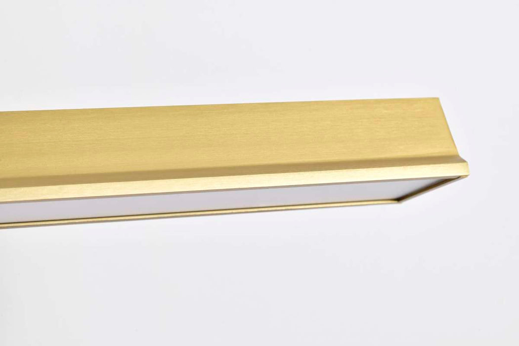 Vanity Nuvo 62-2327 Hazel - 2 Foot LED Picture Light - 3 CCT Selectable - Vintage Brass Finish - Acrylic Lens Nuvo