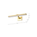 Vanity Nuvo 62-2327 Hazel - 2 Foot LED Picture Light - 3 CCT Selectable - Vintage Brass Finish - Acrylic Lens Nuvo