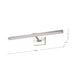 Vanity Nuvo 62-2331 Hazel - 3 Foot LED Picture Light - 3 CCT Selectable - Brushed Nickel Finish - Acrylic Lens Nuvo