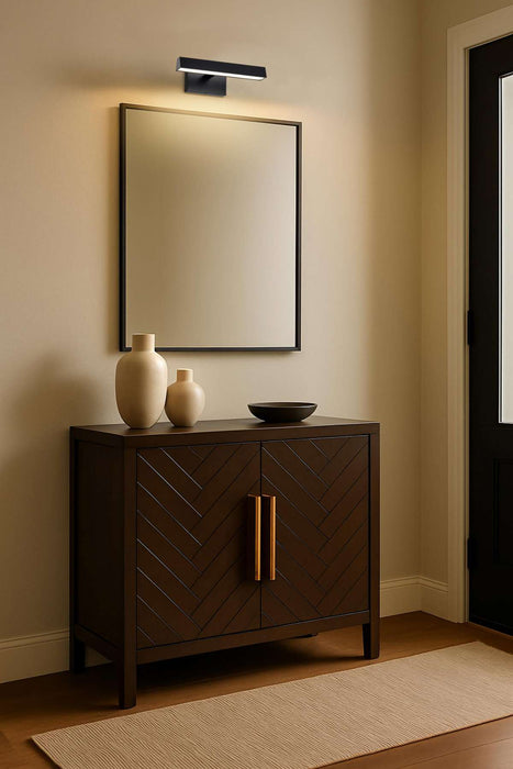 Vanity Nuvo 62-2335 Mila - 1 Foot LED Picture Light - 3 CCT Selectable - Black Finish - Acrylic Lens Nuvo