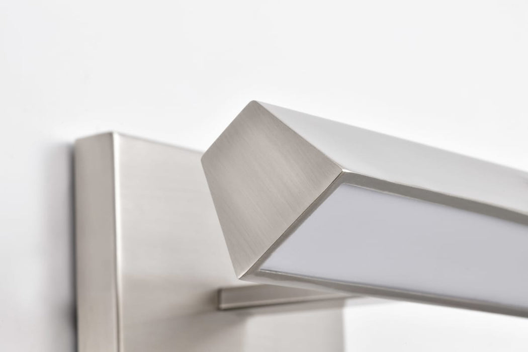 Vanity Nuvo 62-2336 Mila - 1 Foot LED Picture Light - 3 CCT Selectable - Brushed Nickel Finish - Acrylic Lens Nuvo