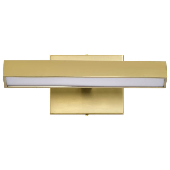 Vanity Nuvo 62-2337 Mila - 1 Foot LED Picture Light - 3 CCT Selectable - Vintage Brass Finish - Acrylic Lens Nuvo