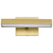Vanity Nuvo 62-2337 Mila - 1 Foot LED Picture Light - 3 CCT Selectable - Vintage Brass Finish - Acrylic Lens Nuvo
