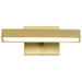 Vanity Nuvo 62-2337 Mila - 1 Foot LED Picture Light - 3 CCT Selectable - Vintage Brass Finish - Acrylic Lens Nuvo