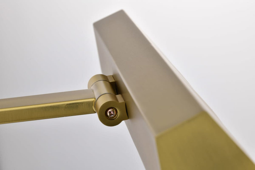 Vanity Nuvo 62-2337 Mila - 1 Foot LED Picture Light - 3 CCT Selectable - Vintage Brass Finish - Acrylic Lens Nuvo