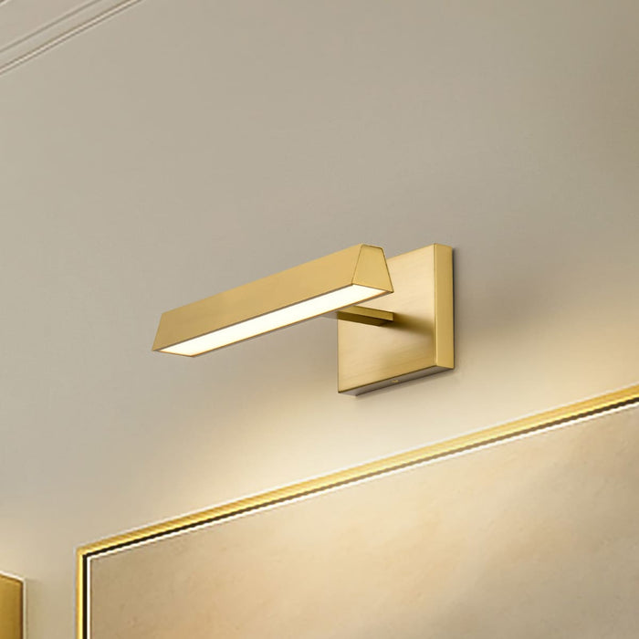 Vanity Nuvo 62-2337 Mila - 1 Foot LED Picture Light - 3 CCT Selectable - Vintage Brass Finish - Acrylic Lens Nuvo