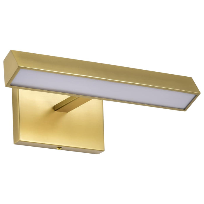 Vanity Nuvo 62-2337 Mila - 1 Foot LED Picture Light - 3 CCT Selectable - Vintage Brass Finish - Acrylic Lens Nuvo
