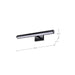 Vanity Nuvo 62-2340 Mila - 2 Foot LED Picture Light - 3 CCT Selectable - Black Finish - Acrylic Lens Nuvo