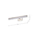 Vanity Nuvo 62-2341 Mila - 2 Foot LED Picture Light - 3 CCT Selectable - Brushed Nickel Finish - Acrylic Lens Nuvo