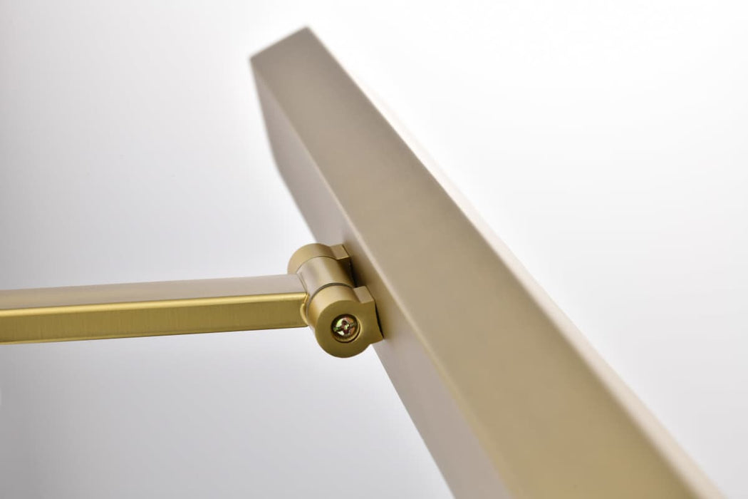 Vanity Nuvo 62-2342 Mila - 2 Foot LED Picture Light - 3 CCT Selectable - Vintage Brass Finish - Acrylic Lens Nuvo