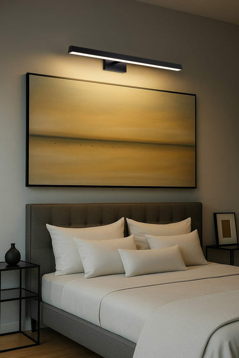 Vanity Nuvo 62-2345 Mila - 3 Foot LED Picture Light - 3 CCT Selectable - Black Finish - Acrylic Lens Nuvo
