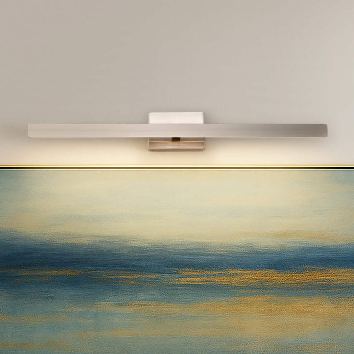 Vanity Nuvo 62-2346 Mila - 3 Foot LED Picture Light - 3 CCT Selectable - Brushed Nickel Finish - Acrylic Lens Nuvo