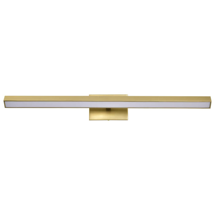 Vanity Nuvo 62-2347 Mila - 3 Foot LED Picture Light - 3 CCT Selectable - Vintage Brass Finish - Acrylic Lens Nuvo