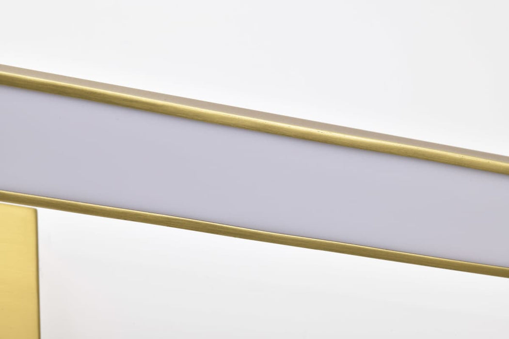Vanity Nuvo 62-2347 Mila - 3 Foot LED Picture Light - 3 CCT Selectable - Vintage Brass Finish - Acrylic Lens Nuvo