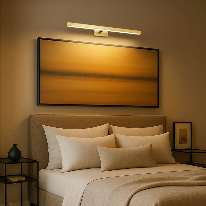 Vanity Nuvo 62-2347 Mila - 3 Foot LED Picture Light - 3 CCT Selectable - Vintage Brass Finish - Acrylic Lens Nuvo