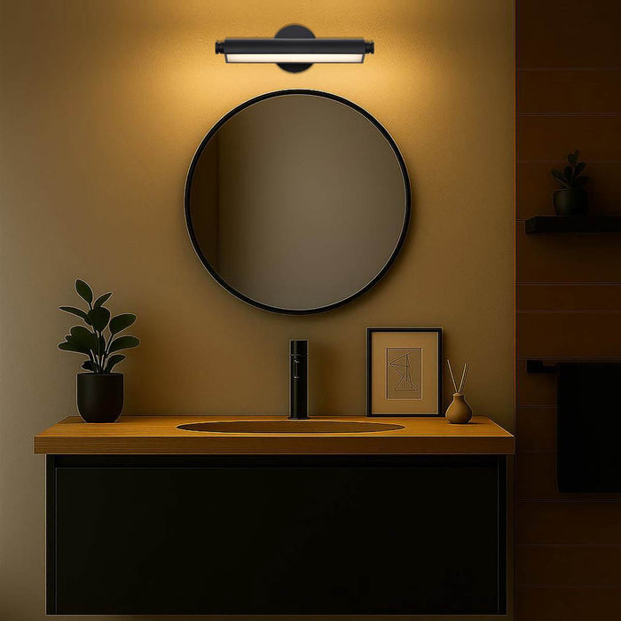 Vanity Nuvo 62-2350 Auden - 18 Inch LED Vanity - 3 CCT Selectable - Black Finish - Acrylic Lens Nuvo