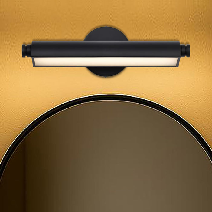 Vanity Nuvo 62-2350 Auden - 18 Inch LED Vanity - 3 CCT Selectable - Black Finish - Acrylic Lens Nuvo