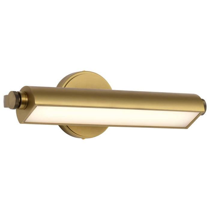 Vanity Nuvo 62-2352 Auden - 18 Inch LED Vanity - 3 CCT Selectable - Vintage Brass Finish - Acrylic Lens Nuvo