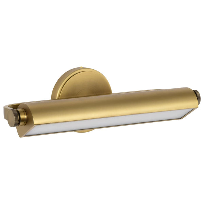 Vanity Nuvo 62-2352 Auden - 18 Inch LED Vanity - 3 CCT Selectable - Vintage Brass Finish - Acrylic Lens Nuvo