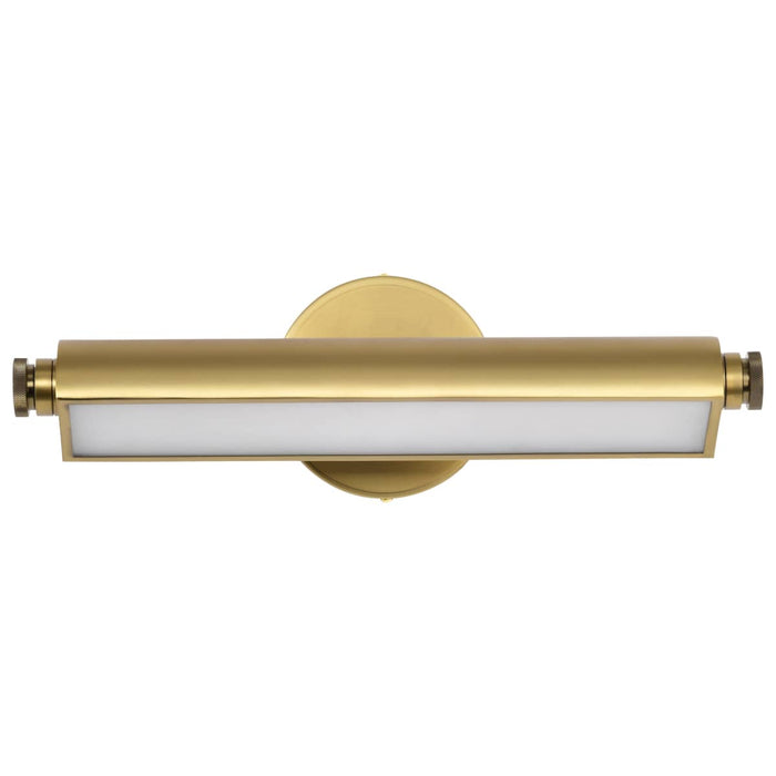 Vanity Nuvo 62-2352 Auden - 18 Inch LED Vanity - 3 CCT Selectable - Vintage Brass Finish - Acrylic Lens Nuvo