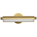 Vanity Nuvo 62-2352 Auden - 18 Inch LED Vanity - 3 CCT Selectable - Vintage Brass Finish - Acrylic Lens Nuvo