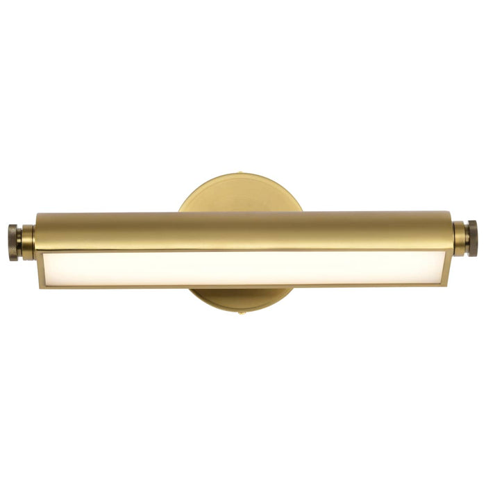 Vanity Nuvo 62-2352 Auden - 18 Inch LED Vanity - 3 CCT Selectable - Vintage Brass Finish - Acrylic Lens Nuvo