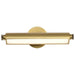 Vanity Nuvo 62-2352 Auden - 18 Inch LED Vanity - 3 CCT Selectable - Vintage Brass Finish - Acrylic Lens Nuvo