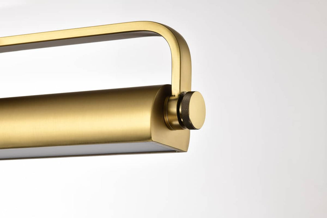 Vanity Nuvo 62-2352 Auden - 18 Inch LED Vanity - 3 CCT Selectable - Vintage Brass Finish - Acrylic Lens Nuvo