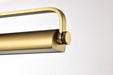 Vanity Nuvo 62-2352 Auden - 18 Inch LED Vanity - 3 CCT Selectable - Vintage Brass Finish - Acrylic Lens Nuvo